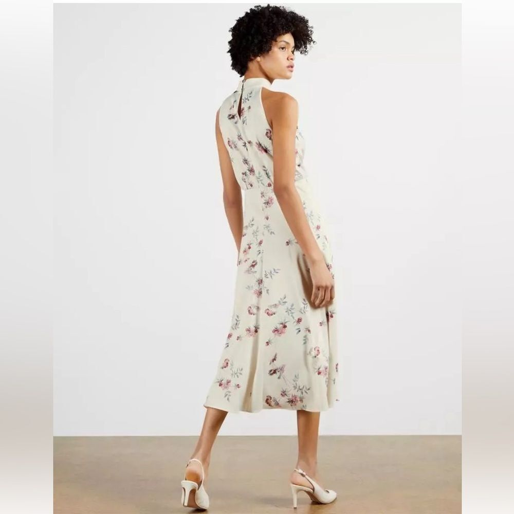 Ted Baker London Zoeeey Floral Halter Neck Midi Dress, NWT, Size 6 US 14 - Picture 10 of 16